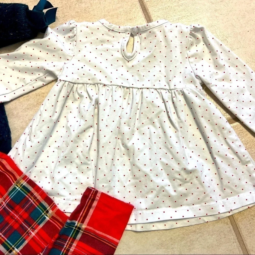 Tahari polka plaid